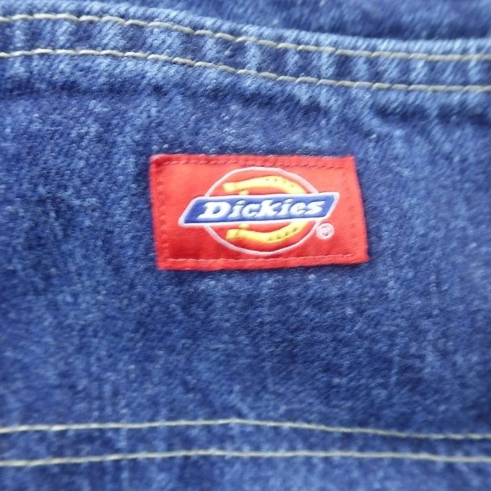 Dickies Jeans Mens 36X34 Dark Blue‎ Denim Pants Straight 5 Pocket Outdoor Work